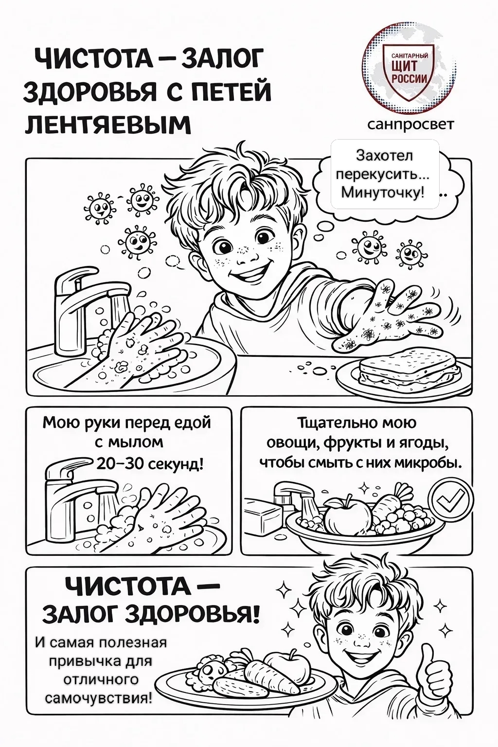 Чистота от Пети Лентяева